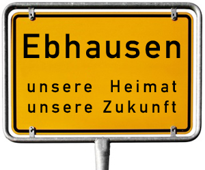 Ortsschild Ebhausen